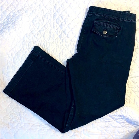 Ann Taylor modern fit dark denim jean buttons 10 - Picture 1 of 6